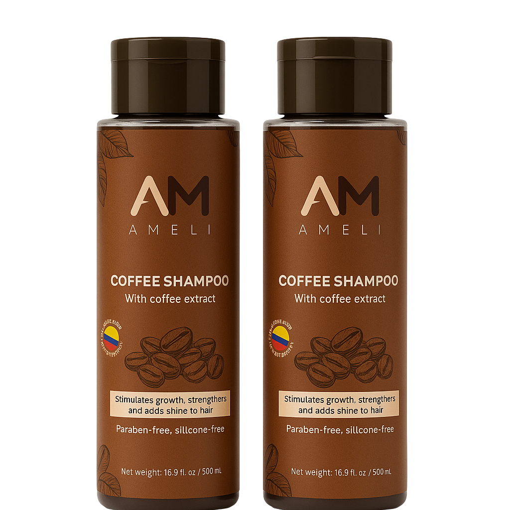 KIT DE 2 SHAMPOO DE CAFE COLOMBIANO | AMELI HAIR CARE