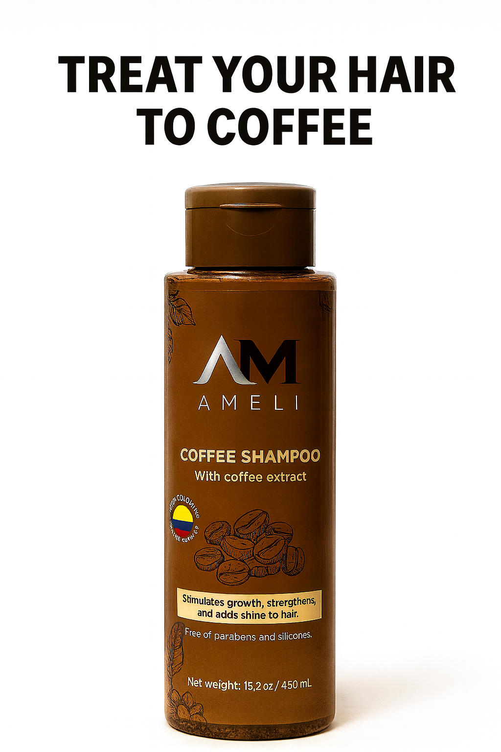 SHAMPOO DE CAFE COLOMBIANO | AMELI HAIR CARE