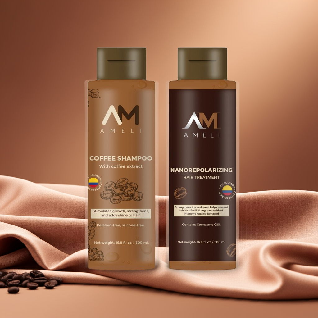 KIT DE SHAMPOO Y TRATAMIENTO NANOTEPOLIZADOR DE CAFE