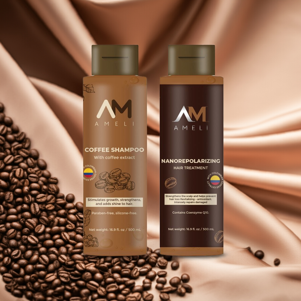 KIT DE SHAMPOO Y TRATAMIENTO NANOTEPOLIZADOR DE CAFE