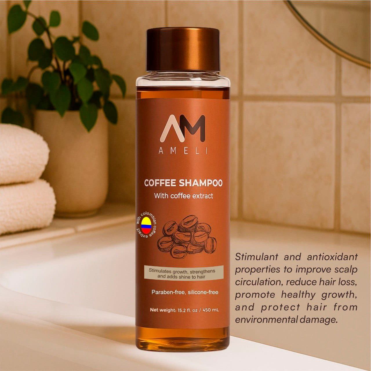 SHAMPOO DE CAFE COLOMBIANO | AMELI HAIR CARE
