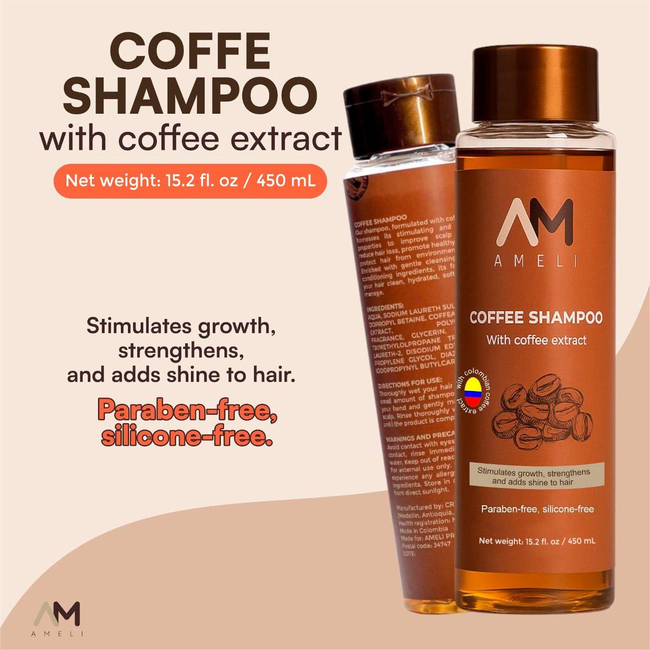 SHAMPOO DE CAFE COLOMBIANO | AMELI HAIR CARE
