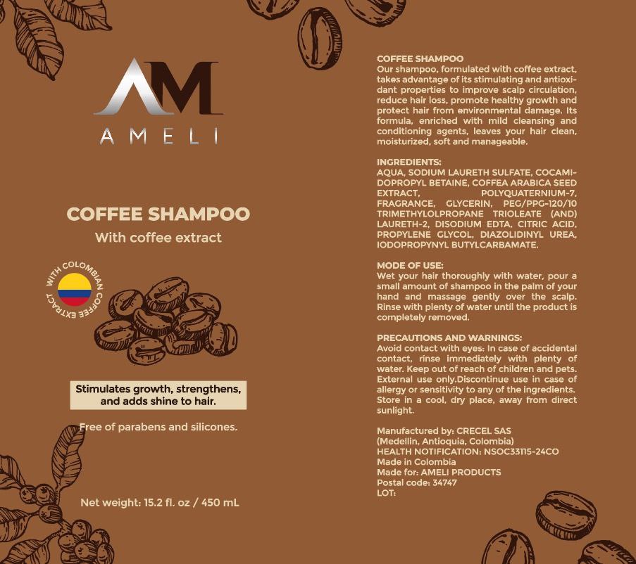 KIT SHAMPOO y TONICO CON EXTRACTO DE CAFÉ