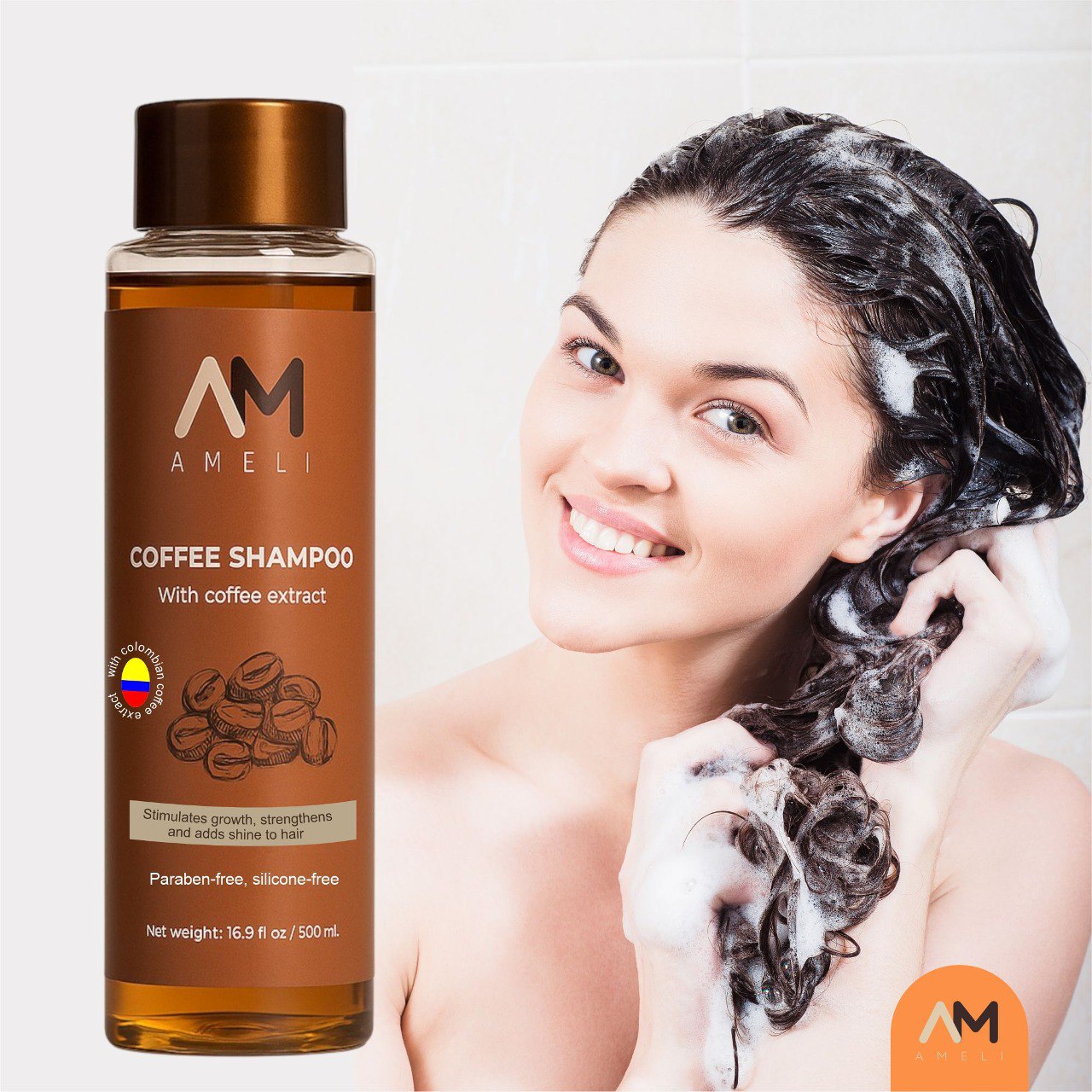 SHAMPOO DE CAFE COLOMBIANO | AMELI HAIR CARE