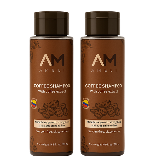 KIT DE 2 SHAMPOO DE CAFE COLOMBIANO | AMELI HAIR CARE