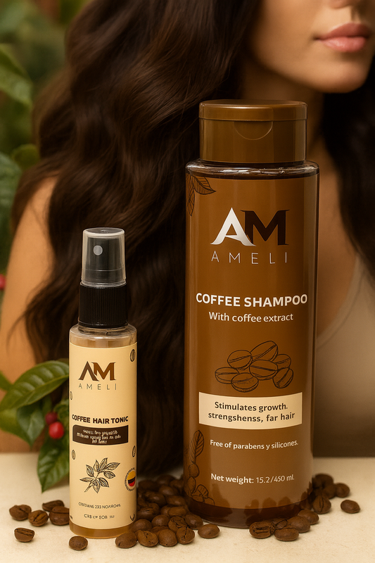 KIT SHAMPOO y TONICO CON EXTRACTO DE CAFÉ