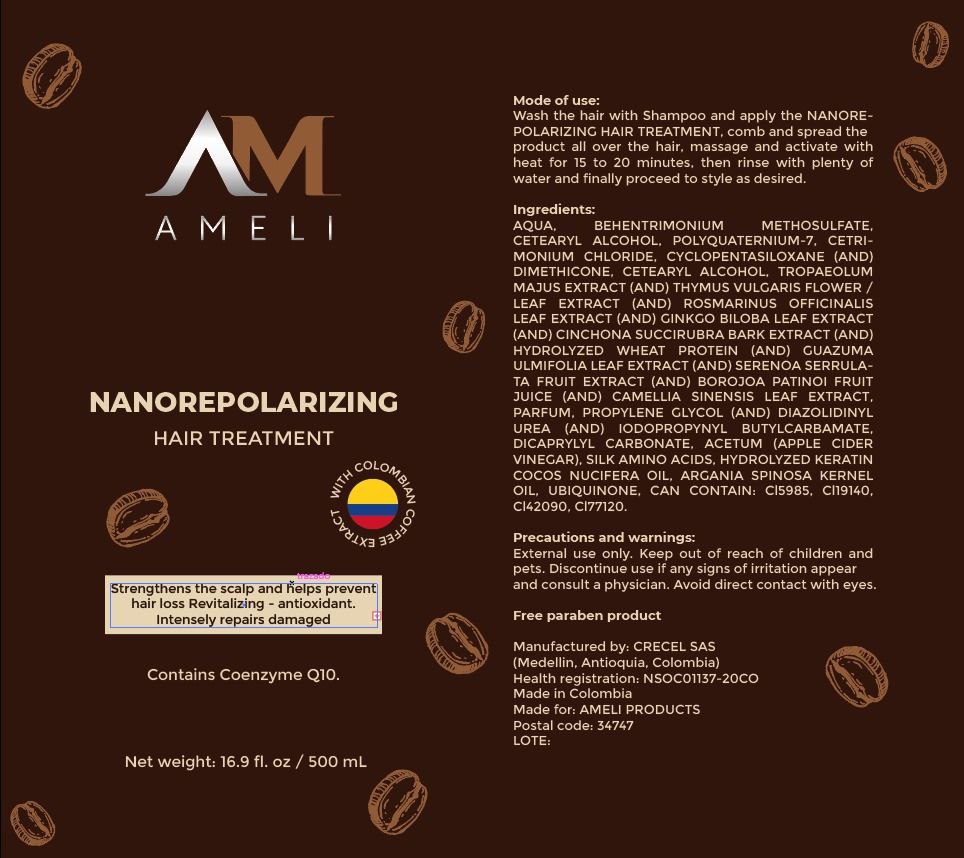 KIT SHAMPOO TRATAMIENTO NANOREPOLIZADOR Y TONICO DE CAFE
